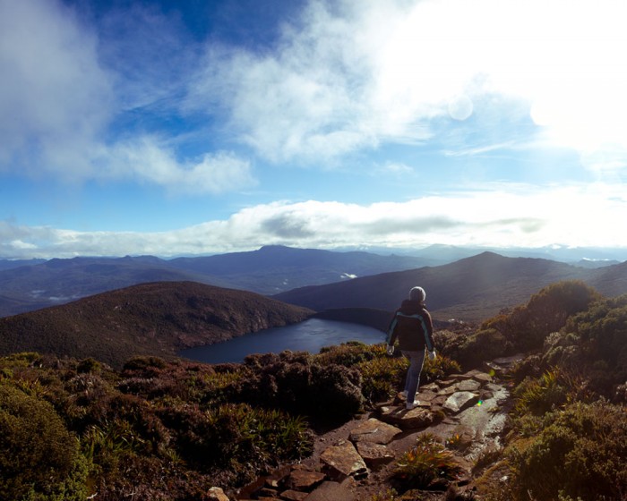 View from Hartz Peak towards Hartz Lake
