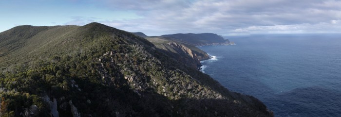 Arthurs Peak, view towards Cape Pillar