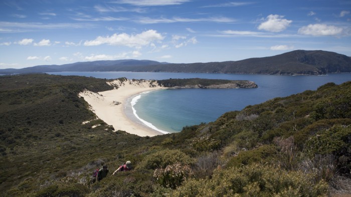 View towards Crescent Bay from Mount Brown