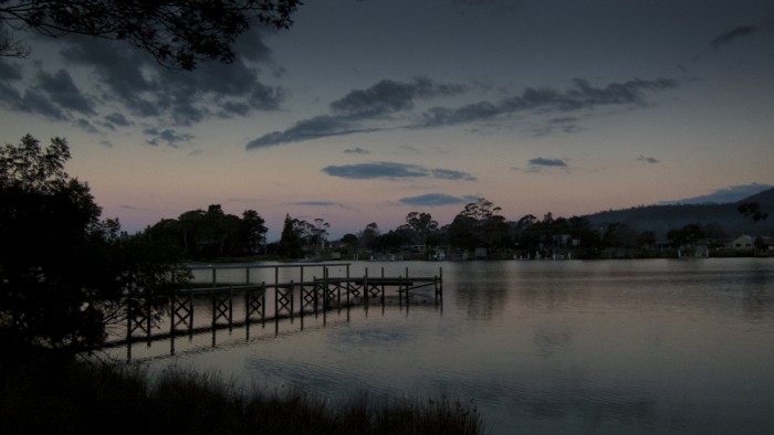 Prosser River at dusk