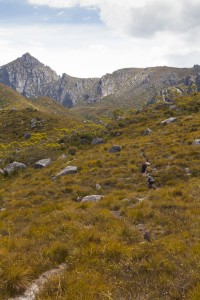 Climbing to Lake Rhona