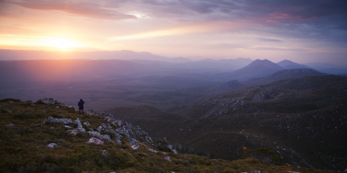 Sunrise from Lake Rhona