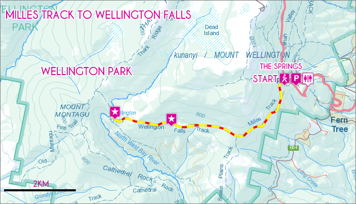 Milles Track to Wellington Falls